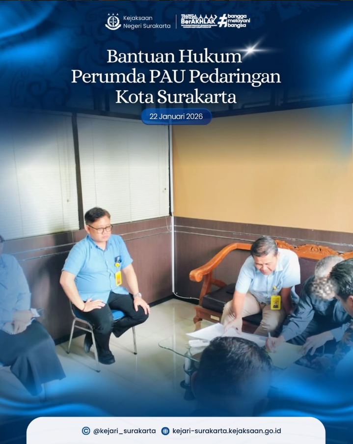Bantuan Hukum kepada Perumda PAU Pedaringan Kota Surakarta