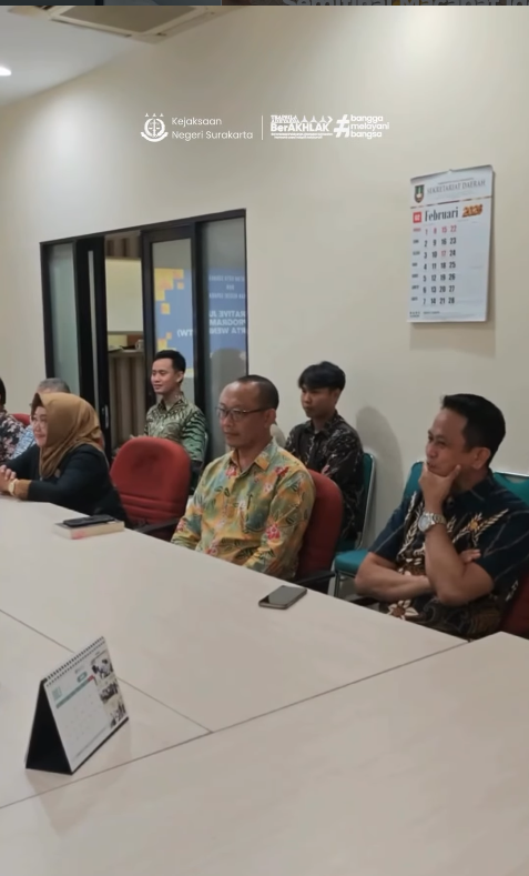 Rapat Koordinasi Pelaksanaan Program “Bale Banyu Bening” sebagai wujud implementasi Restorative Justice oleh Kejaksaan Negeri Surakarta