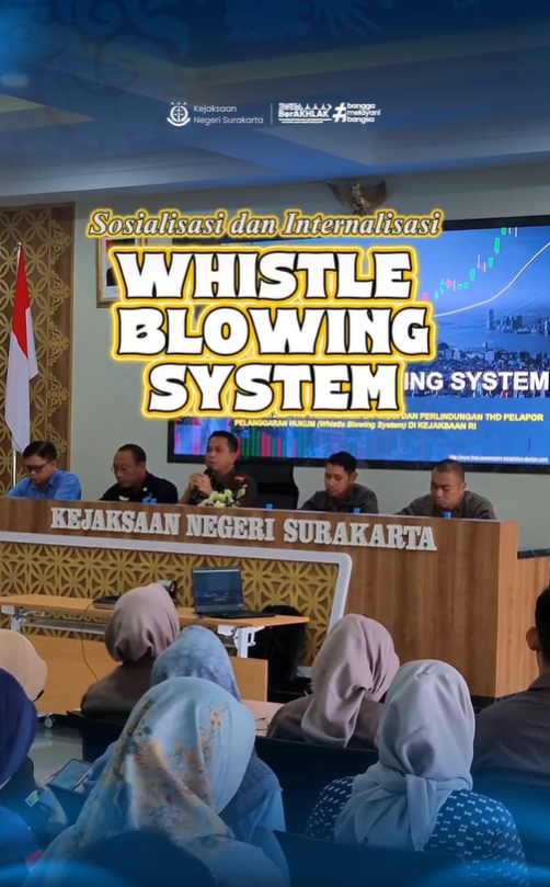 Sosialisasi dan Internalisasi Whistle Blowing System