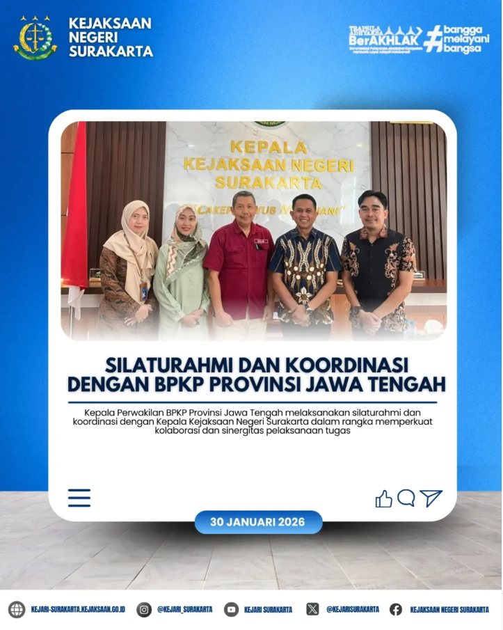 Silaturahmi dan Koordinasi dengan BPKP Provinsi Jawa Tengah