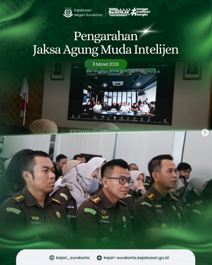 Pengarahan Jaksa Agung Muda Intelijen