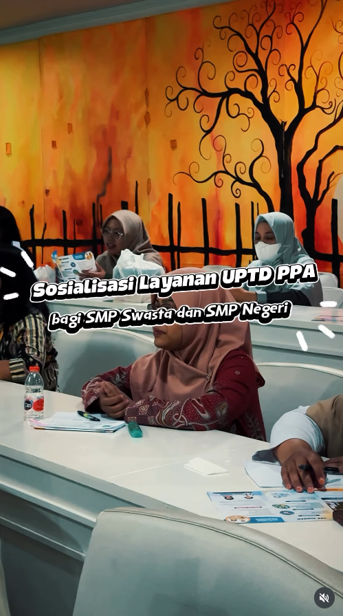 Sosialisasi Layanan UPTD PPA bagi SMP Swasta dan SMP Negeri.