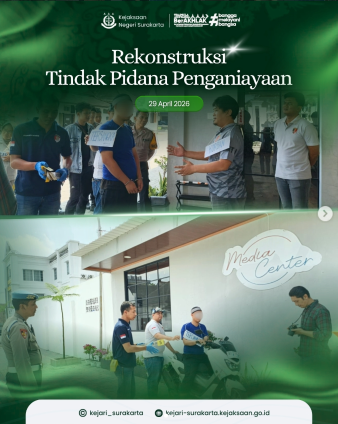 Rekonstruksi Perkara Tindak Pidana Penganiayaan