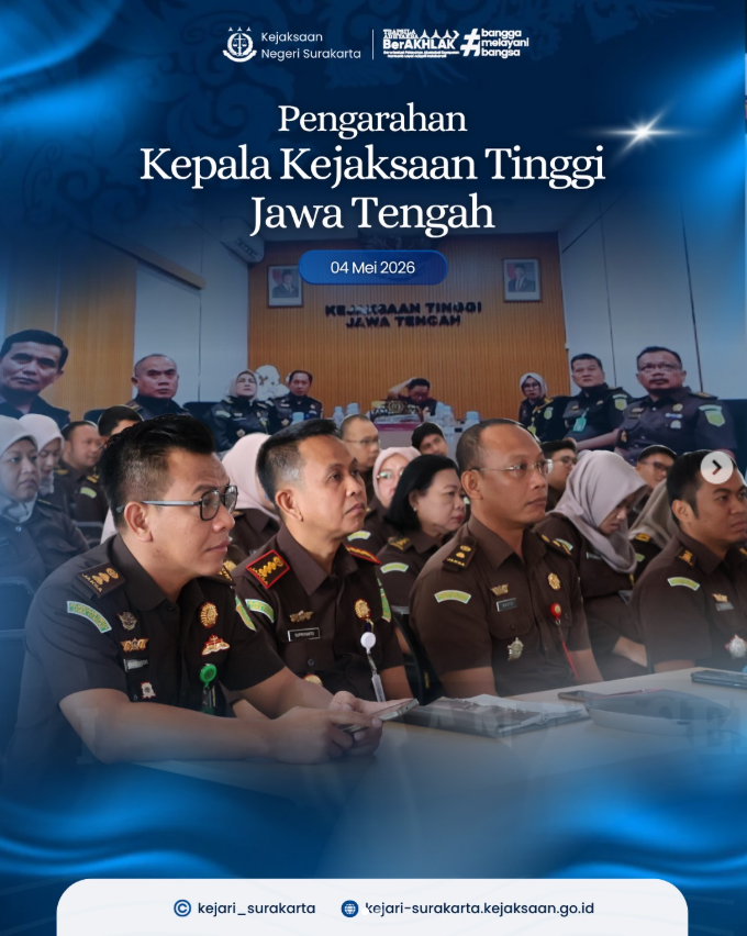 Pengarahan Kepala Kejaksaan Tinggi Jawa Tengah