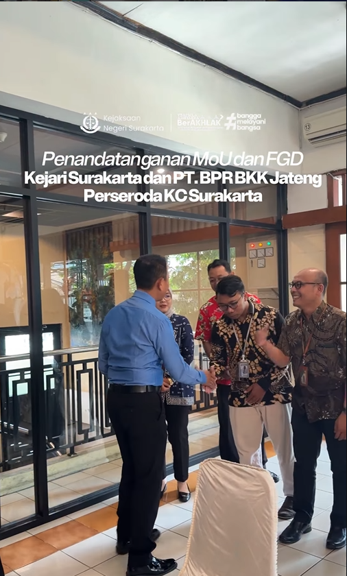 Penandatanganan Memorandum of Understanding (MoU) dan Focus Group Discussion (FGD) bersama PT. BPR BKK Jateng (Perseroda) KC Surakarta