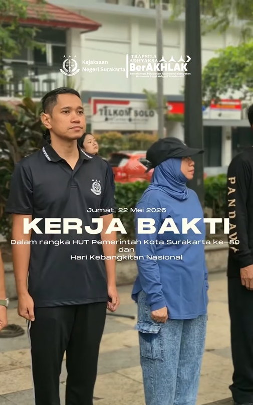 kegiatan kerja bakti memperingati Hari Kebangkitan Nasional dan HUT Kota Solo 