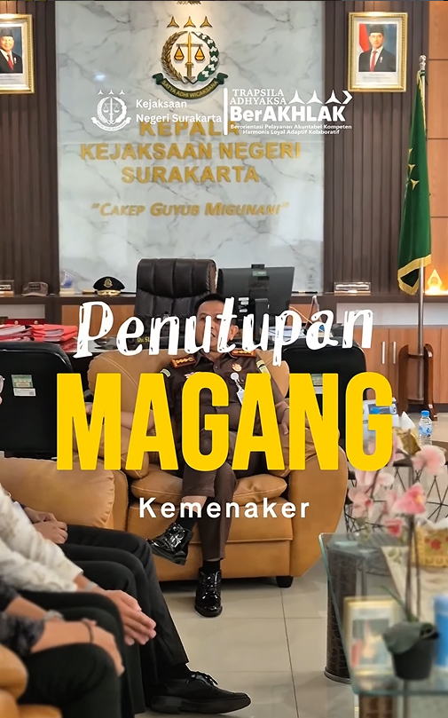 Pelepasan & Testimoni Magang Kemenaker di Kejari Surakarta