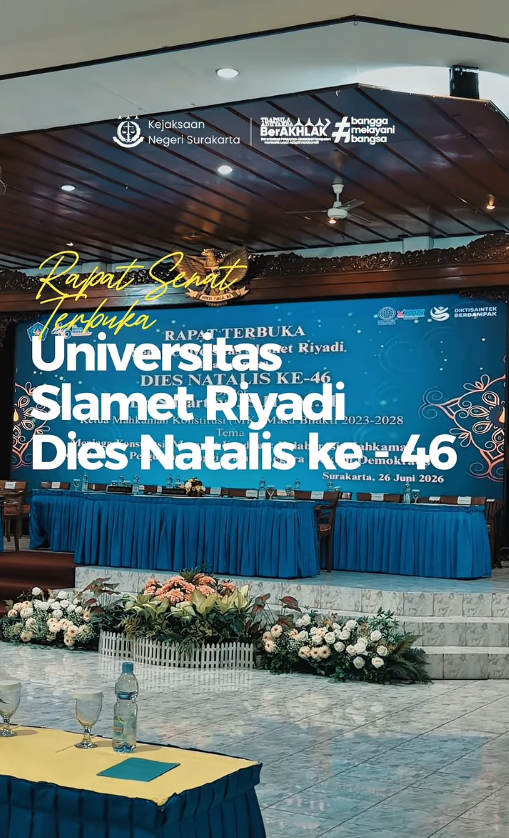 Rapat Senat Terbuka Universitas Slamet Riyadi Dies Natalis Ke-46