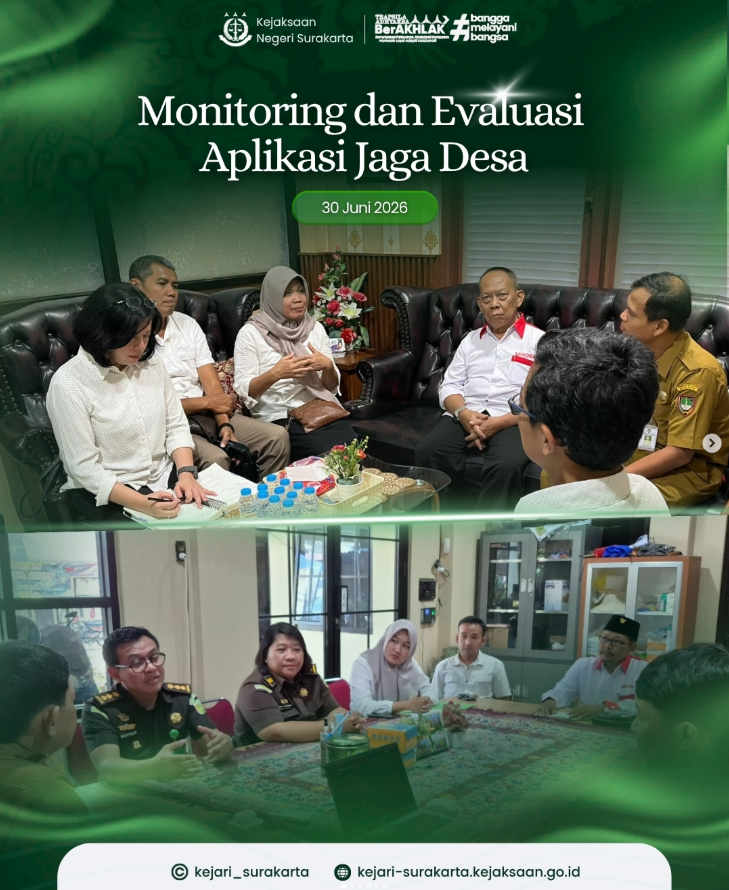 Monitoring dan Evaluasi Aplikasi Jaga Desa