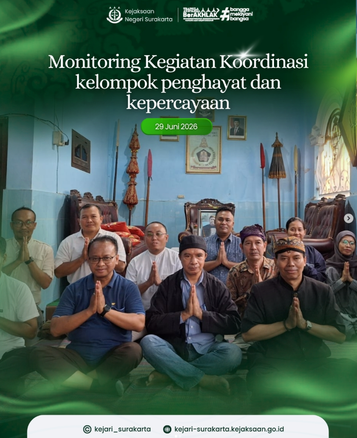 Monitoring Kegiatan Koordinasi Kelompok Penghayat Dan Kepercayaan