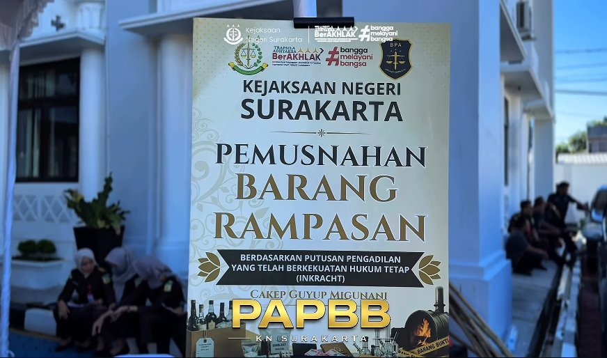 Pemusnahan Barang Rampasan Berdasarkan Putusan Pengadilan Yang Telah Berkekuatan Hukum Tetap (Inkracht) PAPBB Kejaksaan Negeri Surakarta