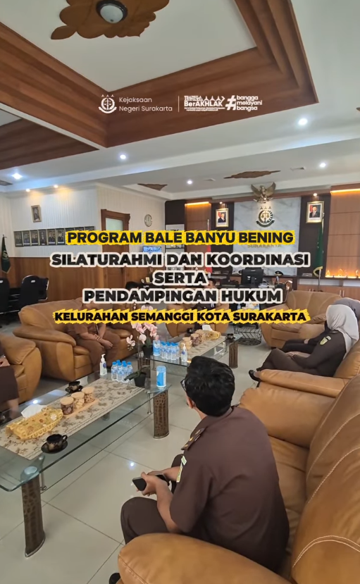 Program Bale Banyu Bening, Silaturahmi Dan Koordinasi Serta Pendampingan Hukum Kelurahan Semanggi Kota Surakarta