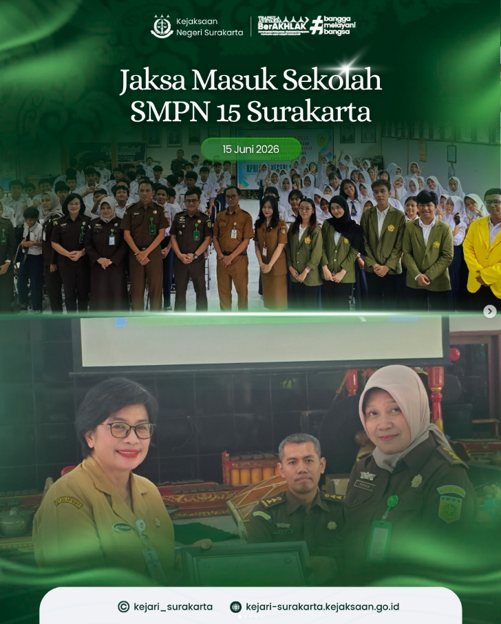 Jaksa Masuk Sekolah SMPN 15 Surakarta