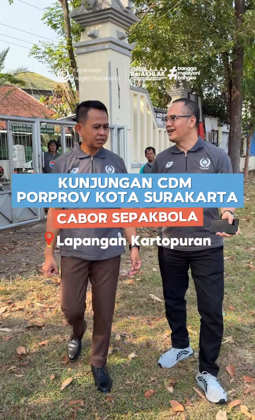 Kunjungan CDM Porprov Kota Surakarta Cabor Sepakbola