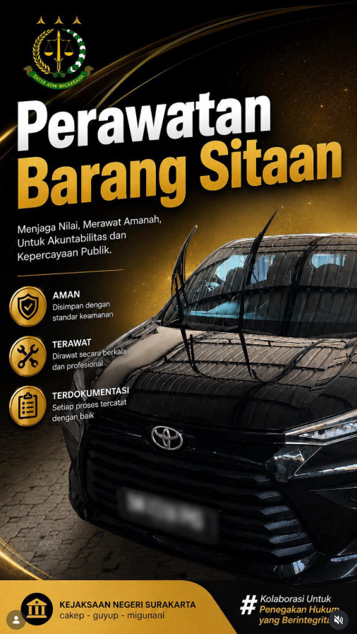 Perawatan Barang Sitaan