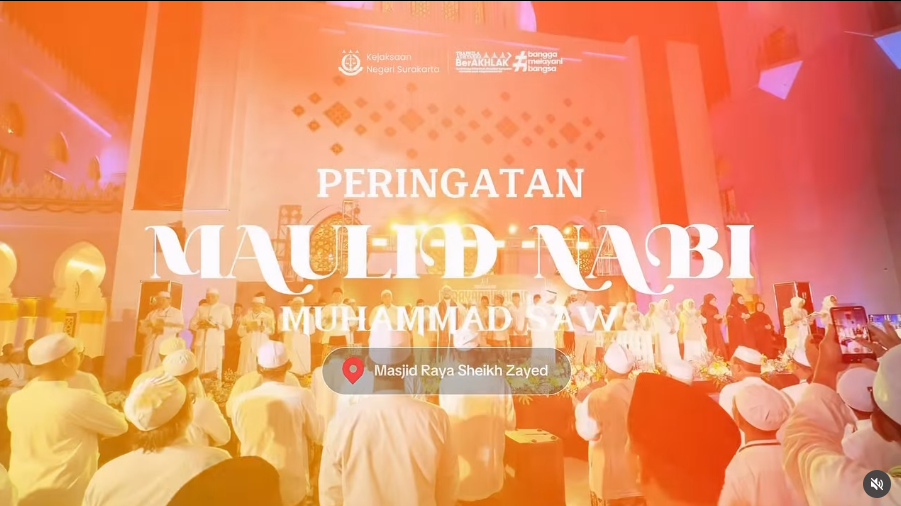 Peringatan MAULID NABI MUHAMMAD SAW Di Masjid Raya Sheikh Zayed