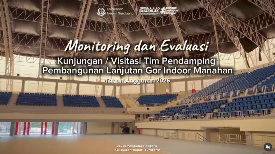 Monitoring dan Evaluasi Kunjungan/Visitasi Tim Pendamping Pembangunan Lanjutan Gor Indoor Manahan