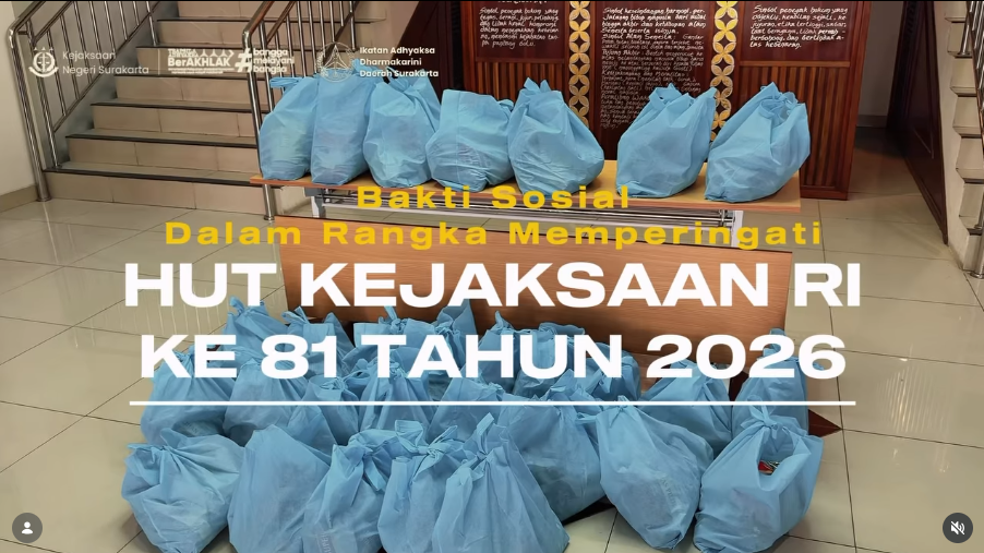Bakti Sosial Dalam Rangka Memperingati HUT KEJAKSAAN RI KE-81 TAHUN 2026