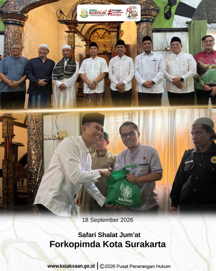 Safari Shalat Jum’at Forkopimda Kota Surakarta