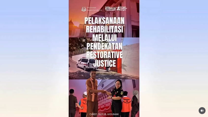 Pelaksanaan Rehabilitasi Melalui Pendekatan Restorative Justice