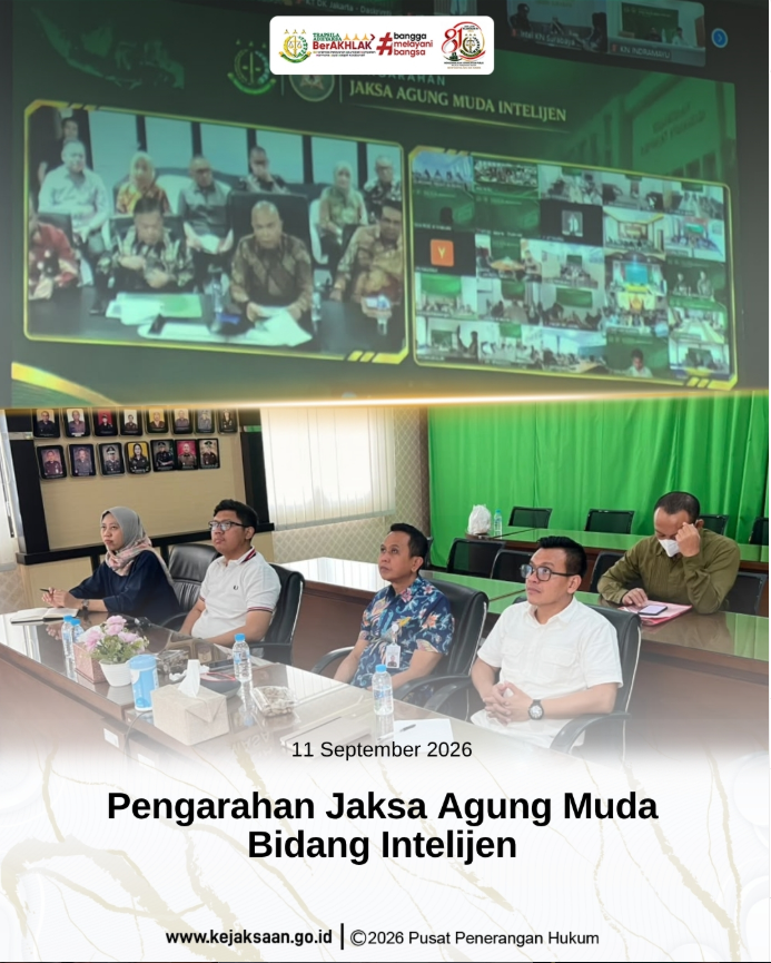 Pengarahan Jaksa Agung Muda Bidang Intelijen 
