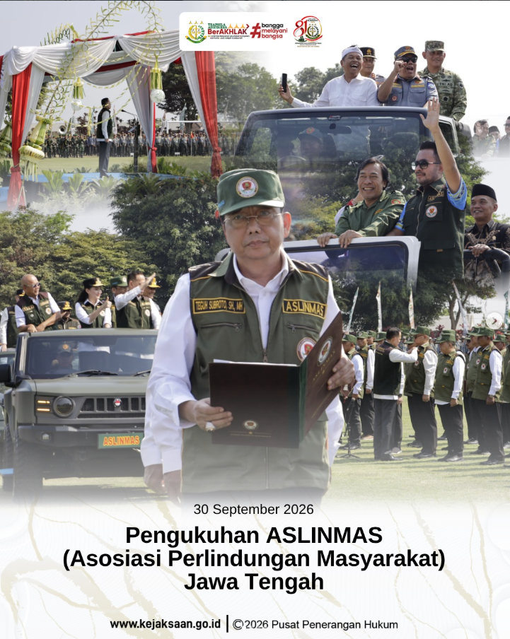 Pengukuhan ASLINMAS (Asosiasi Perlindungan Masyarakat) Jawa Tengah